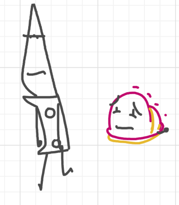 A panel from What's The Point, episode five of the Board Boards object show by Furretwalk/WalkingFurret.